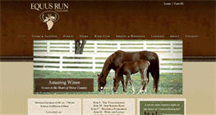 Desktop Screenshot of equusrunvineyards.com