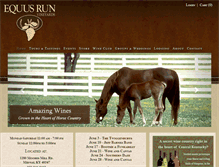 Tablet Screenshot of equusrunvineyards.com